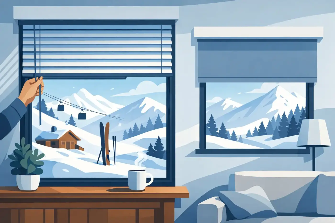 Best Blinds for Ski Homes That Handle Winter
