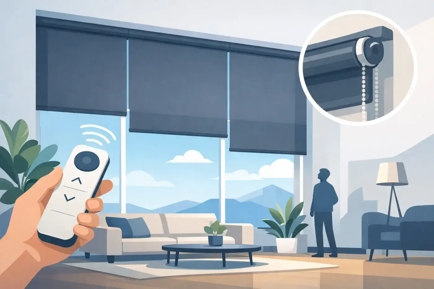 Motorized Shades for High Windows That Work