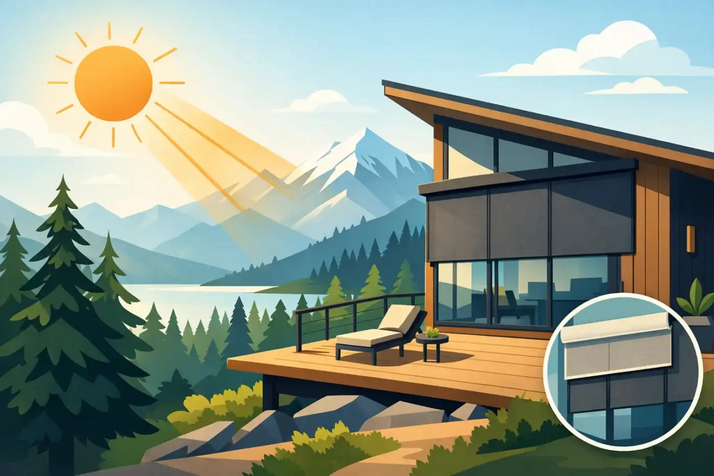 Solar Shades for Mountain Homes That Work