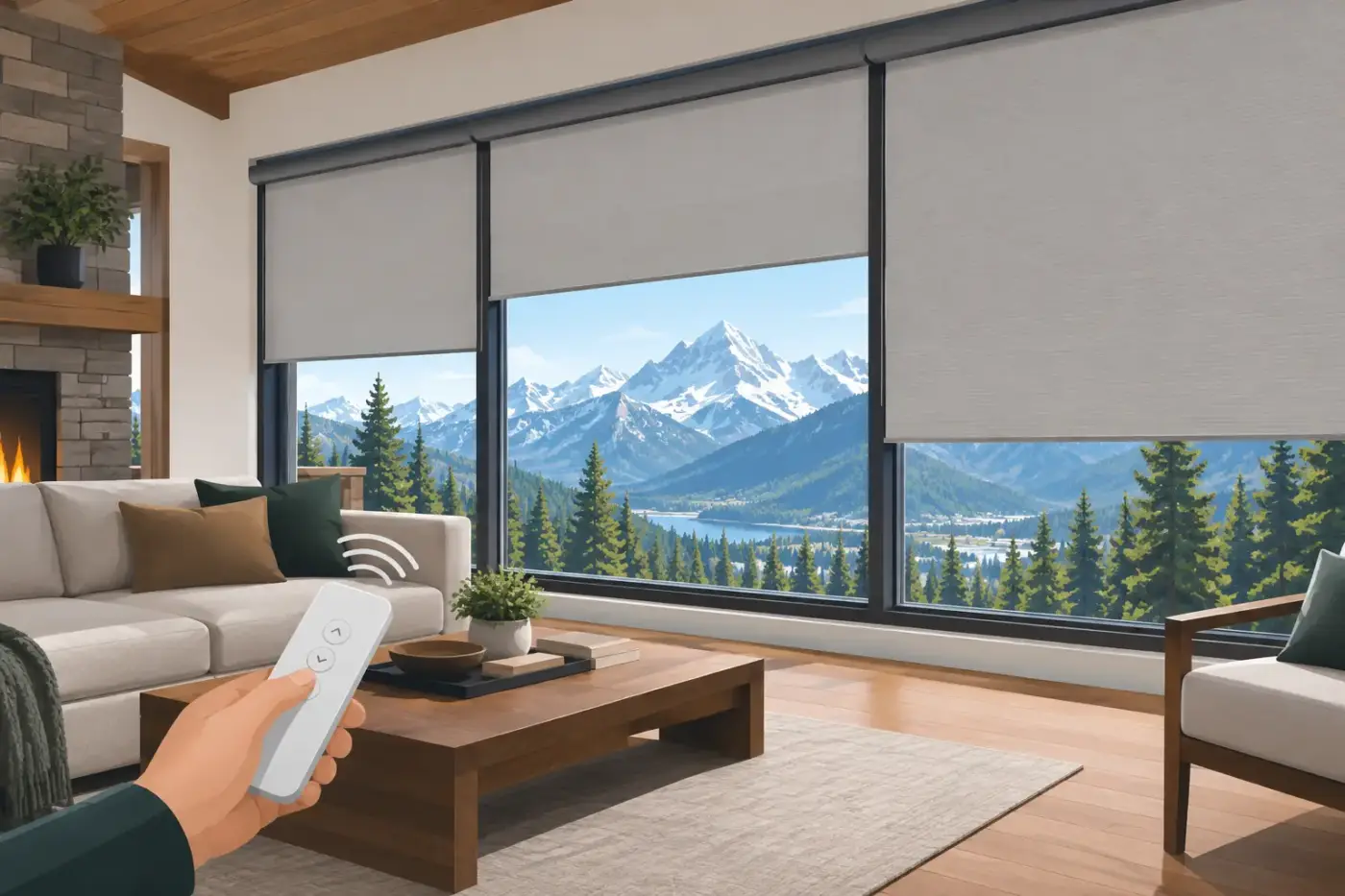 Motorized Blinds for Colorado Mountain Homes