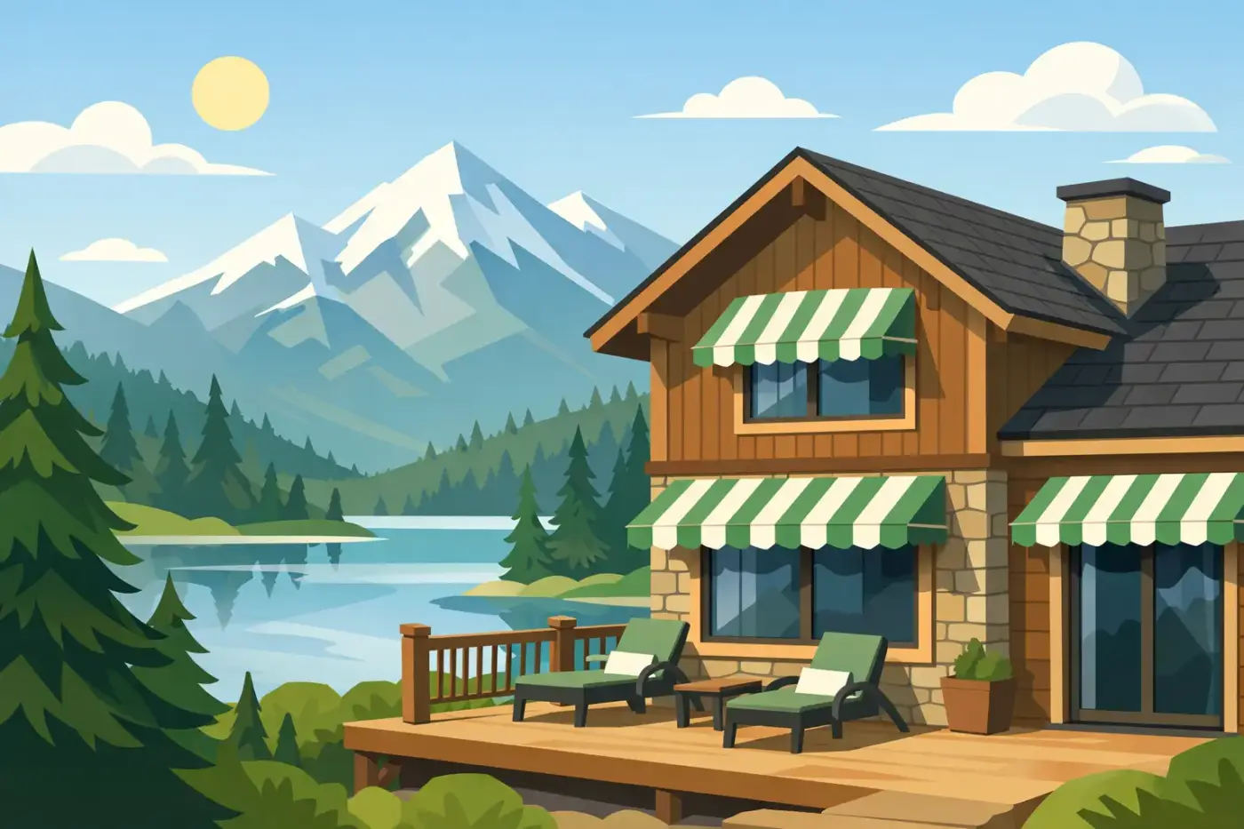 Window Awnings That Work for Mountain Homes